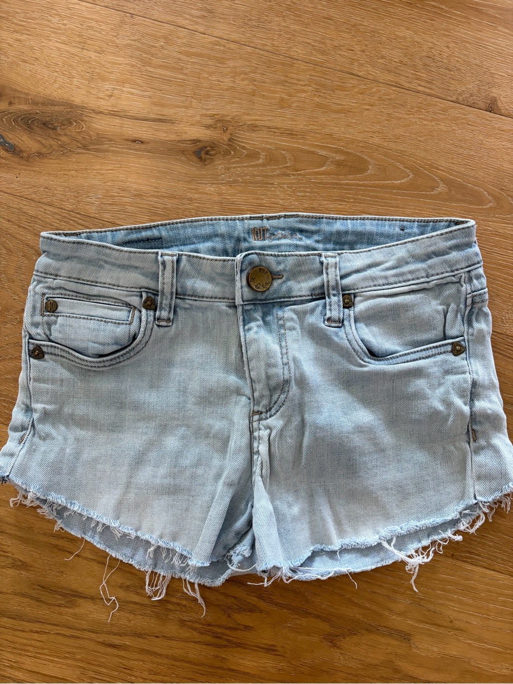 Kut From Cloth Light Blue Distressed Denim Cutoff Shorts - Women